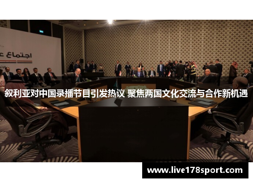 叙利亚对中国录播节目引发热议 聚焦两国文化交流与合作新机遇